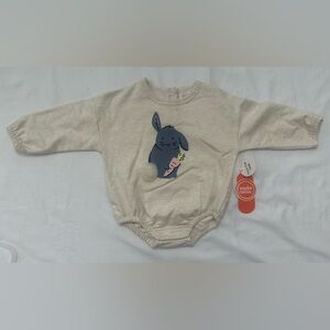 Wonder Nation Baby Boy or Girl Bunny Bodysuit, Sizes 3-6 Months NWT